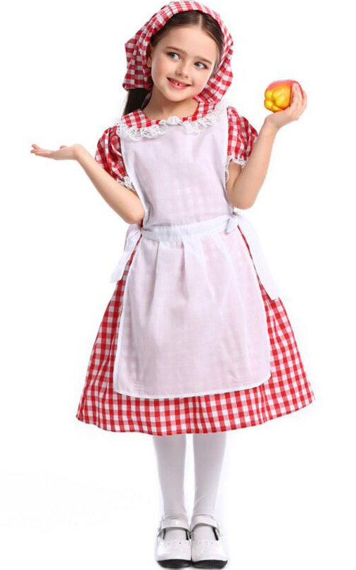 F68180 childrens maid costume